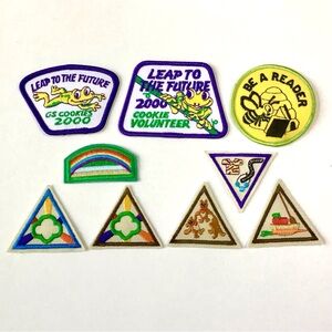 Vintage Girl Scouts Patches Merit Badges Brownie Try-It Cookie Mixed Lot of 9